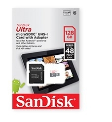 SDHC Card Micro 128GB Sandisk UHS-I Class 10