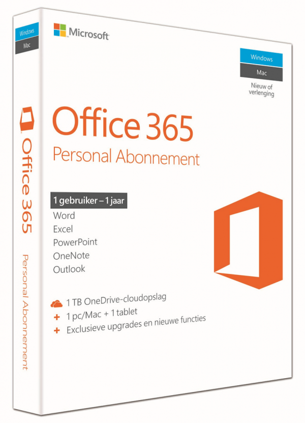 OFF Microsoft Office 365 Personal P2 - 1 jaar