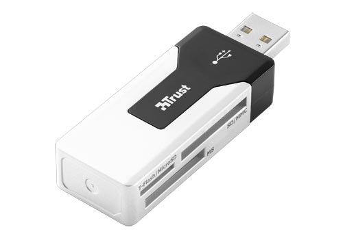 USB2.0 Trust 36-in-1 Robson Zwart-Zilver