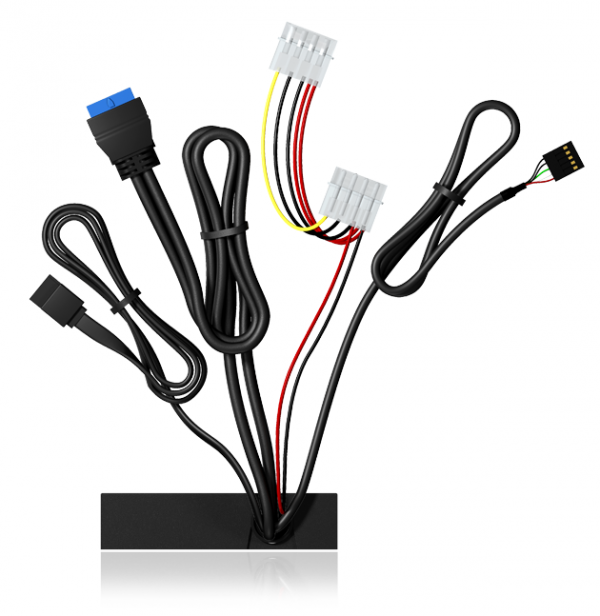 3,5" IcyBox 6-in-one Zwart Plastic USB 3.0