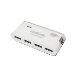 LogiLink 4 Port Hub, USB 3.0 actief wit