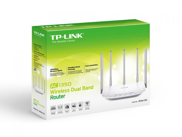 TP-Link ARCHER C60 4PSW 1350Mbps 10/100 Mbps