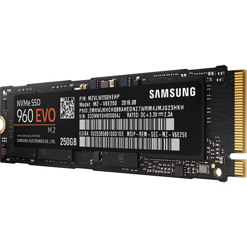 250GB M.2 SATA Samsung 960 EVO Series Retail