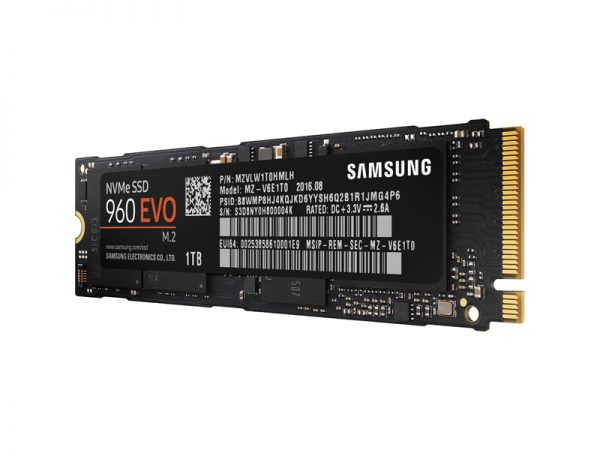 1TB M.2 PCIe Samsung 960 EVO TLC/3200/1900 NVMe Retail