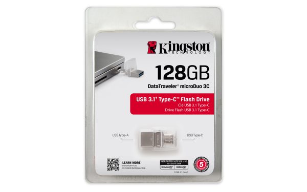 USB 3.1 FD 128GB Kingston DataTraveler microDuo 3C