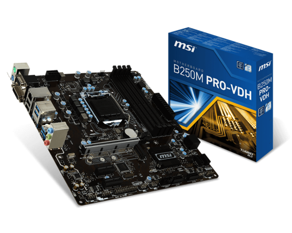 MSI 1151 B250M Pro-VDH V/GBL/DDR4/USB3/µATX