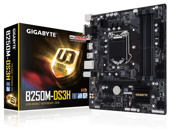 Gigabyte 1151 GA-B250M-DS3H V/GBL/R/DDR4/USB3.1/µATX