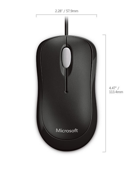 Microsoft Basic Optical Mouse Zwart OEM