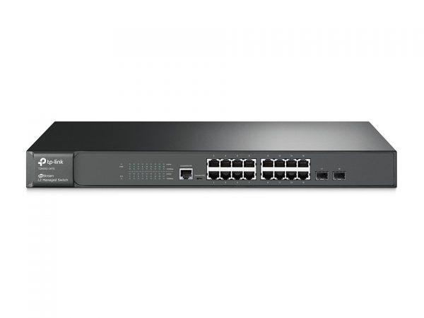 TP-Link 16Port, 16x1Gb - 2xSFP Managed