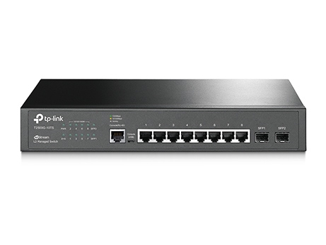 TP-Link 8Port, 8x1Gb - 2xSFP Managed