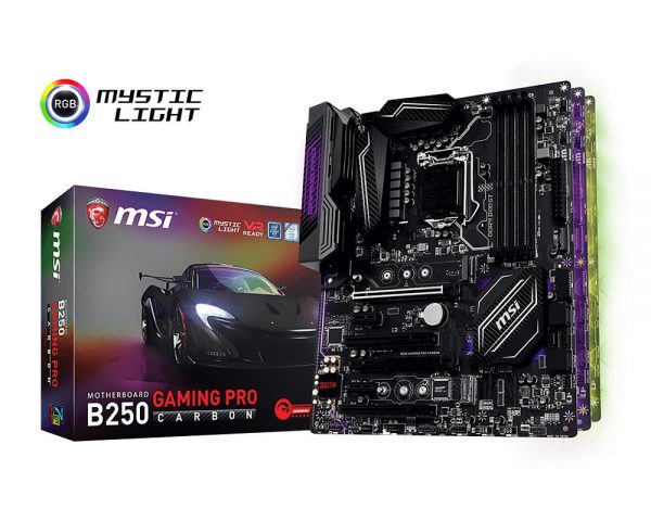 MSI 1151 B250 GAMING PRO CARBON V/GBL/DDR4/USB3/ATX