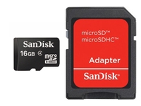 SDHC Card Micro 16GB Sandisk Class 4