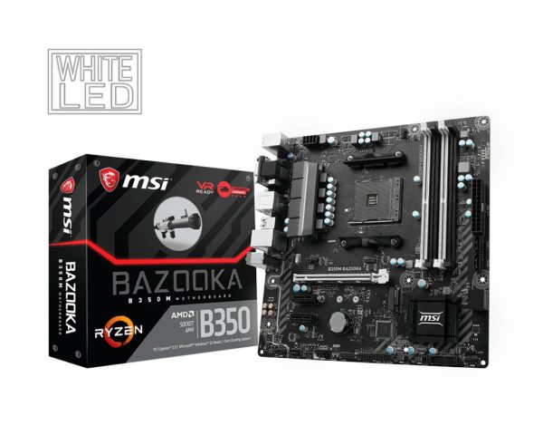 MSI AM4 B350M Bazooka V/GBL/DDR4/USB3/µATX