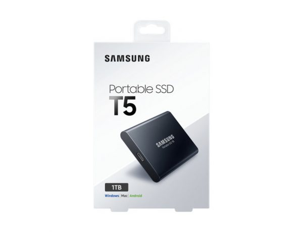 1,0TB Samsung Portable SSD T5 2,5"/Zwart/USB3.1