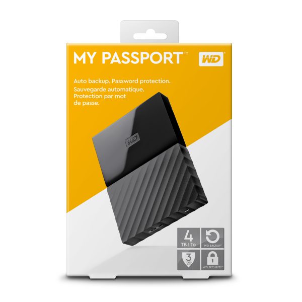 4,0TB WD My Passport 2,5"/Zwart/USB 3.0
