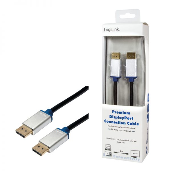 DisplayPort 3.00m LogiLink Premium
