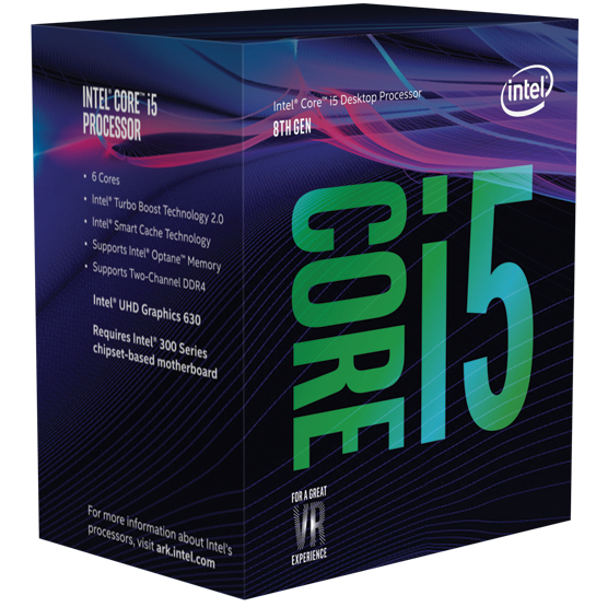 1151 Intel Core i5 8400 65W 3,8GHz / BOX