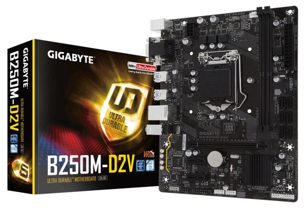 Gigabyte 1151 GA-B250M-D2V V/GBL/R/DDR4/USB3/µATX