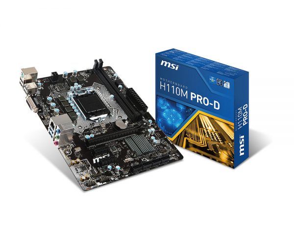 MSI 1151 H110M PRO-D V/GBL/DDR4/USB3/µATX