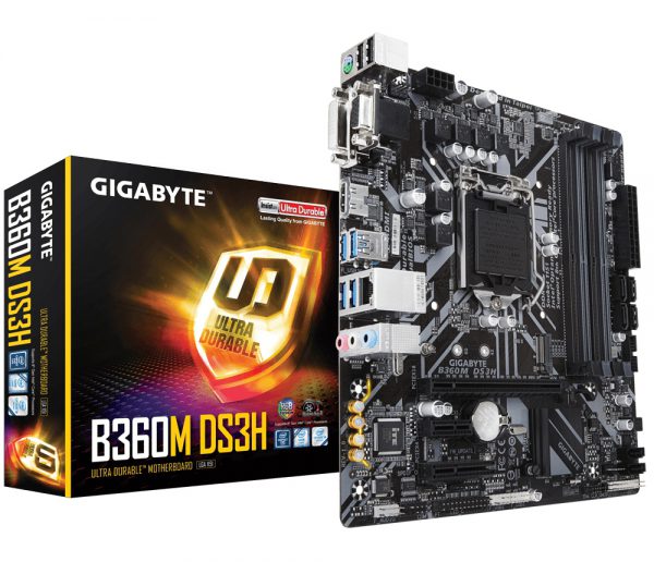 Gigabyte 1151 B360M DS3H V/GBL/DDR4/USB3/µATX