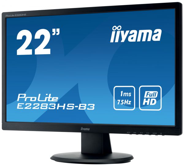 22" Iiyama E2283HS-B3 FHD DP HDMI VGA