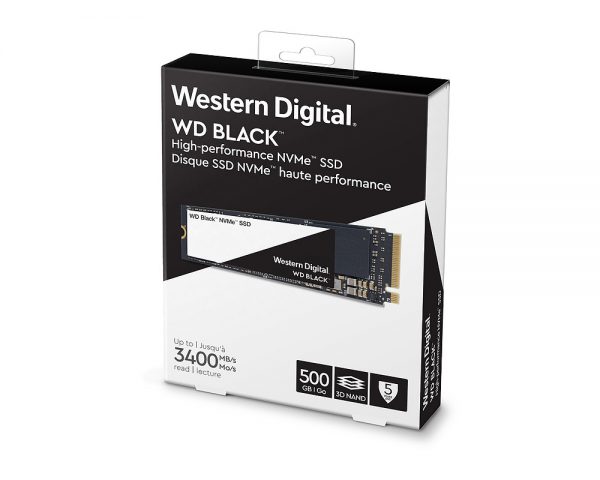 250GB M.2 PCIe WD Black NVMe 3D/TLC/3000/1600 Retail