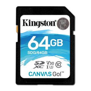 SDXC Card 64GB Kingston U3 V30 Canvas GO
