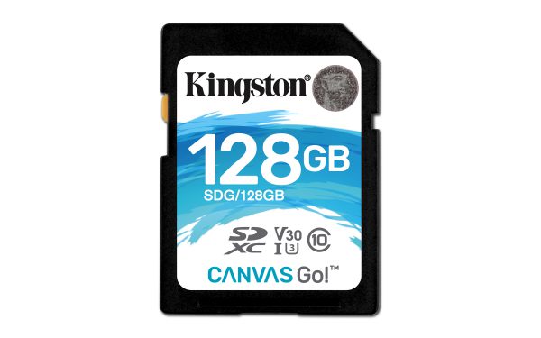 SDXC Card 128GB Kingston U3 V30 Canvas GO